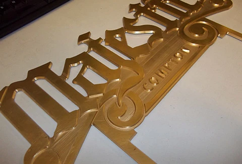 Engraving brass
