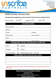 GOODS RETURN FORM