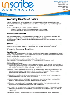 Warrantee Policy
