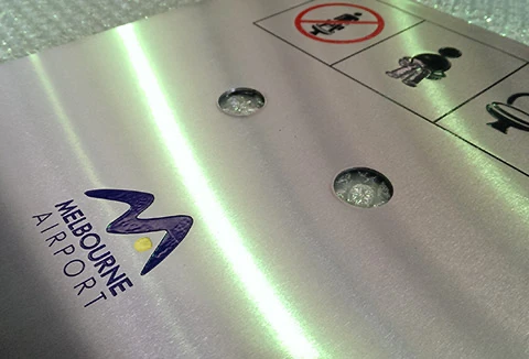 Engraving stainless steel gallery