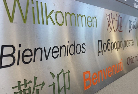 Engraving stainless steel gallery