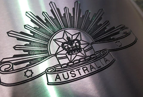 Engraving stainless steel gallery