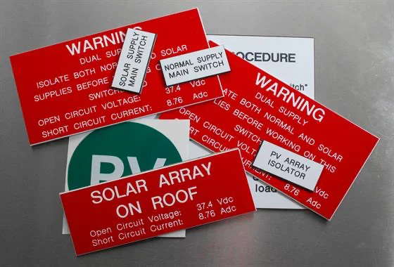 Electrical Switchboard Labels