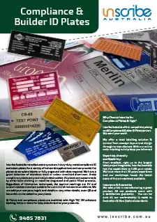Compliance Plates Tags cover